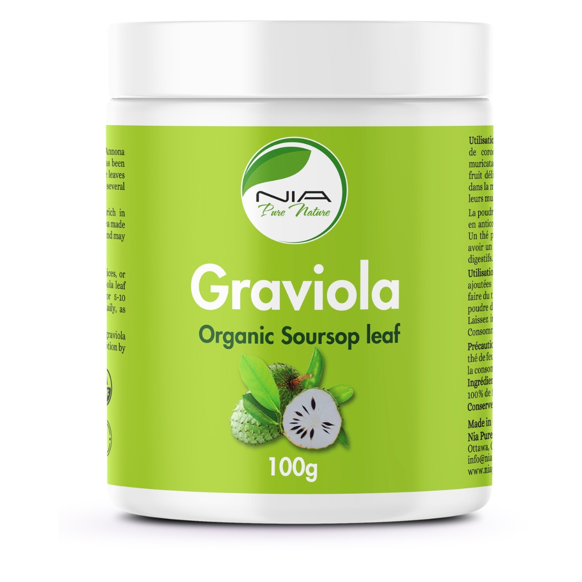 Organic Gaviola (Soursop) Leaf Powder
