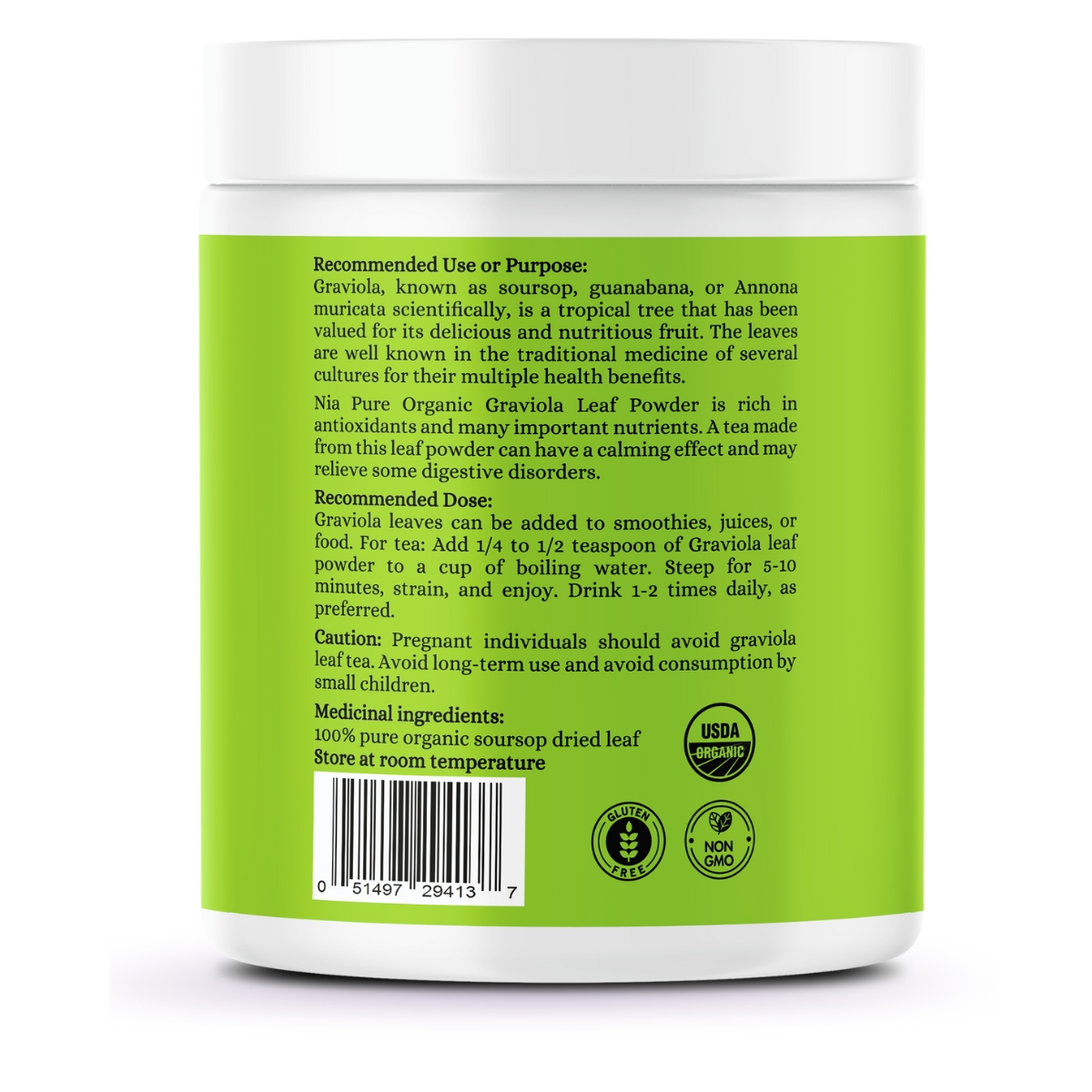 Organic Gaviola (Soursop) Leaf Powder - Image 2